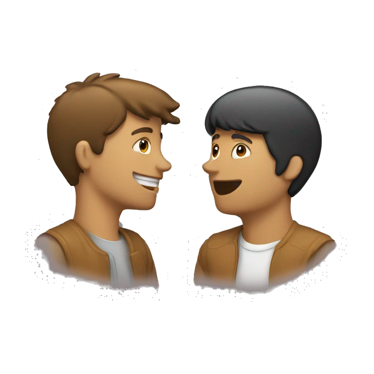 two people talking to each other emoji