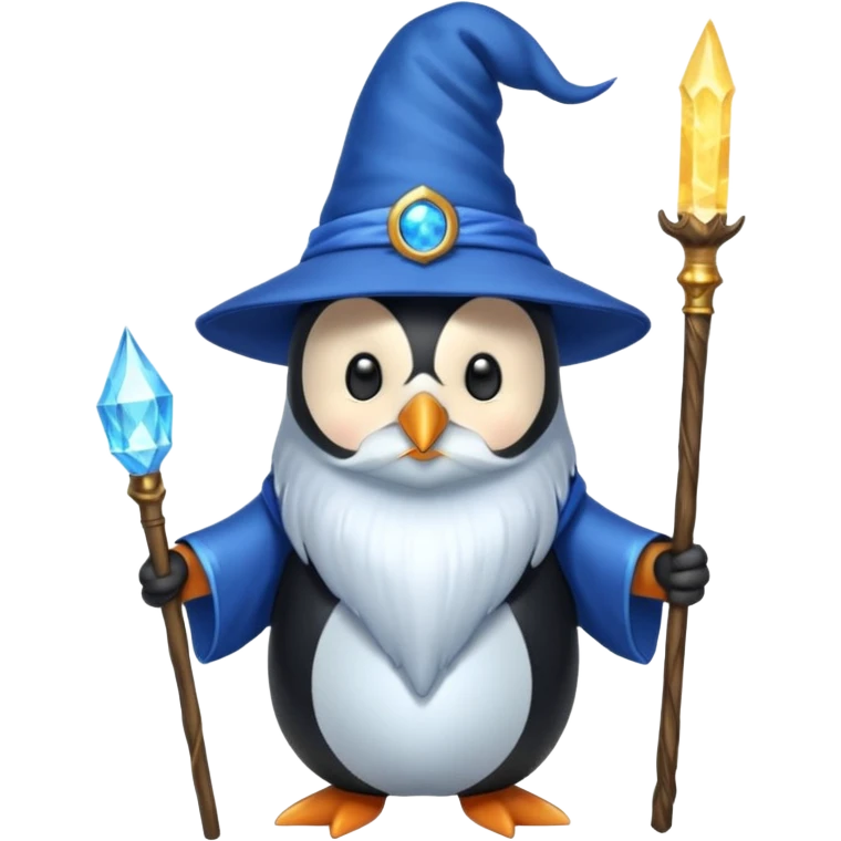 Penguin Wizard emoji