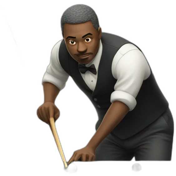 Man playing billard emoji