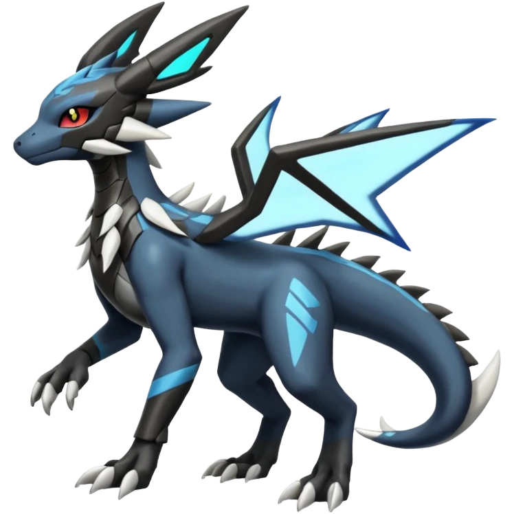 Salandit-Dialga-Zekrom-Umbreon-Silvally-fusion (full body) emoji