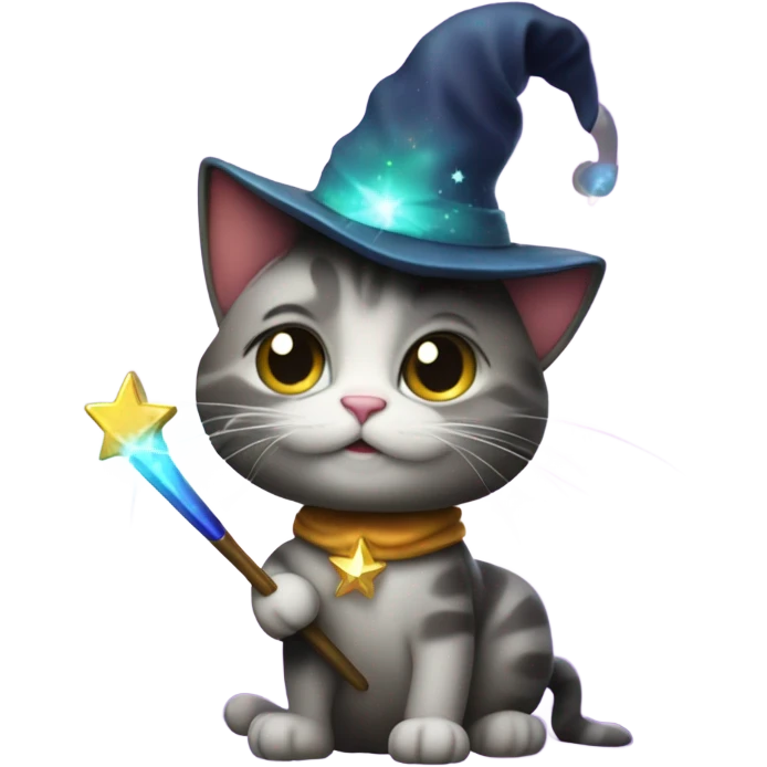 Wizard cat emoji