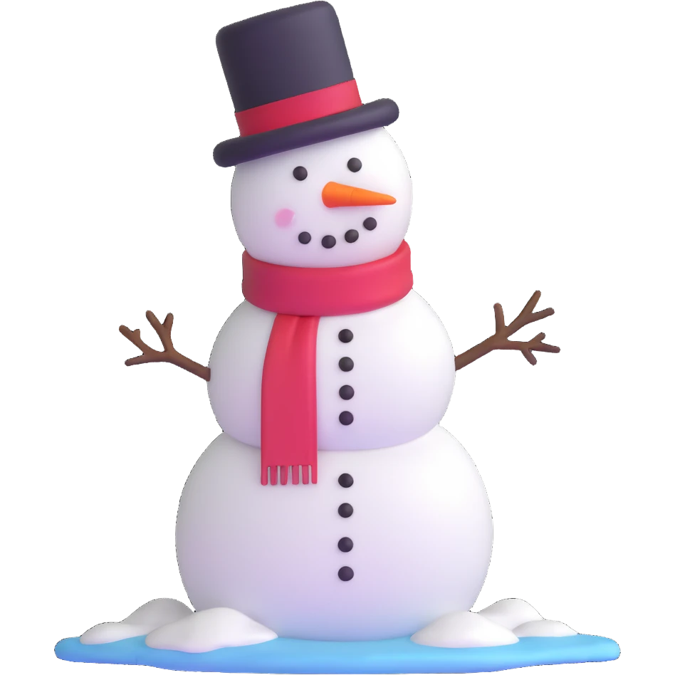 classic snowman emoji