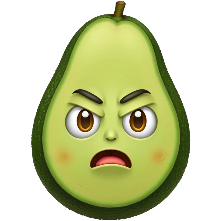 aguacate enojado emoji