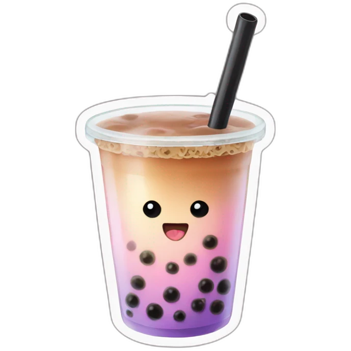 darkness bubble tea emoji