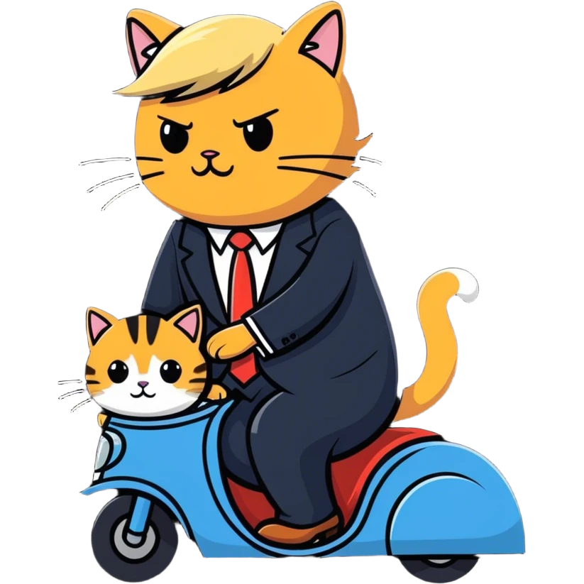 Trump on a cat emoji