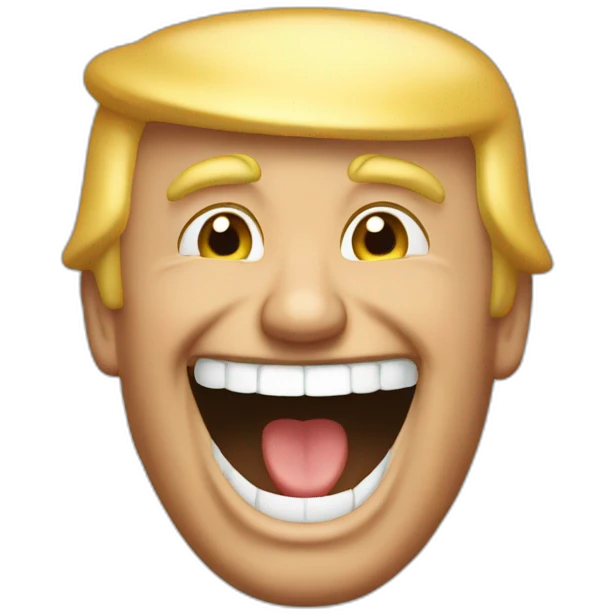 Trump laughing emoji