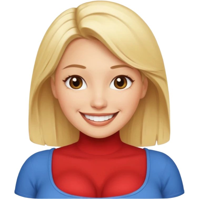 naked blonde woman with big boobs emoji