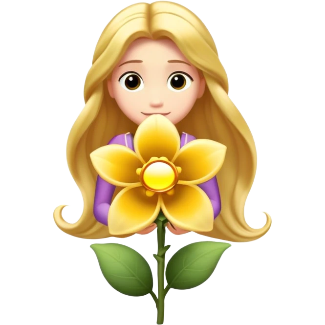 rapunzel flower from the movies emoji