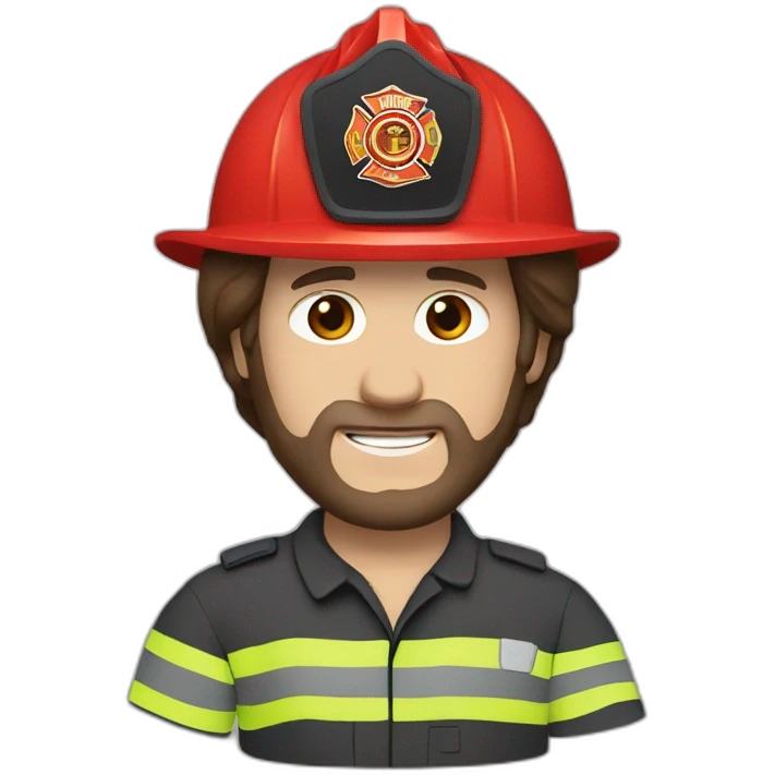 Brian Wilson with a red firefighter helmet emoji