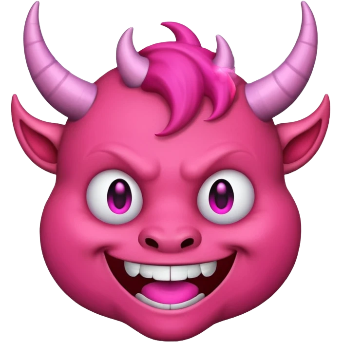 Devil emoji but pink 😈 emoji