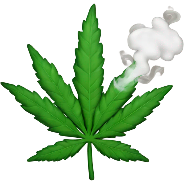 Smoking weed emoji emoji