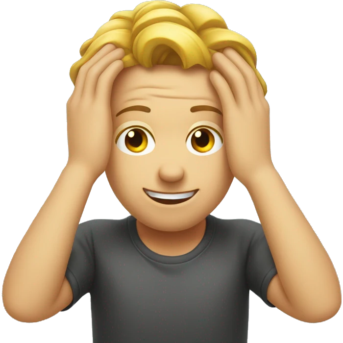 hands behind head smiley   emoji