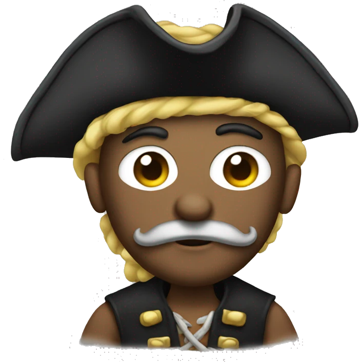 Dig dressed as a pirate  emoji