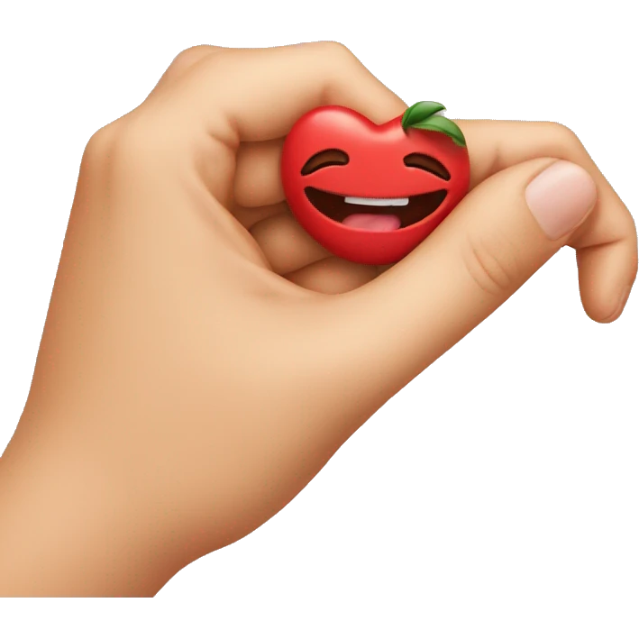 in love emoji biting its finger  emoji