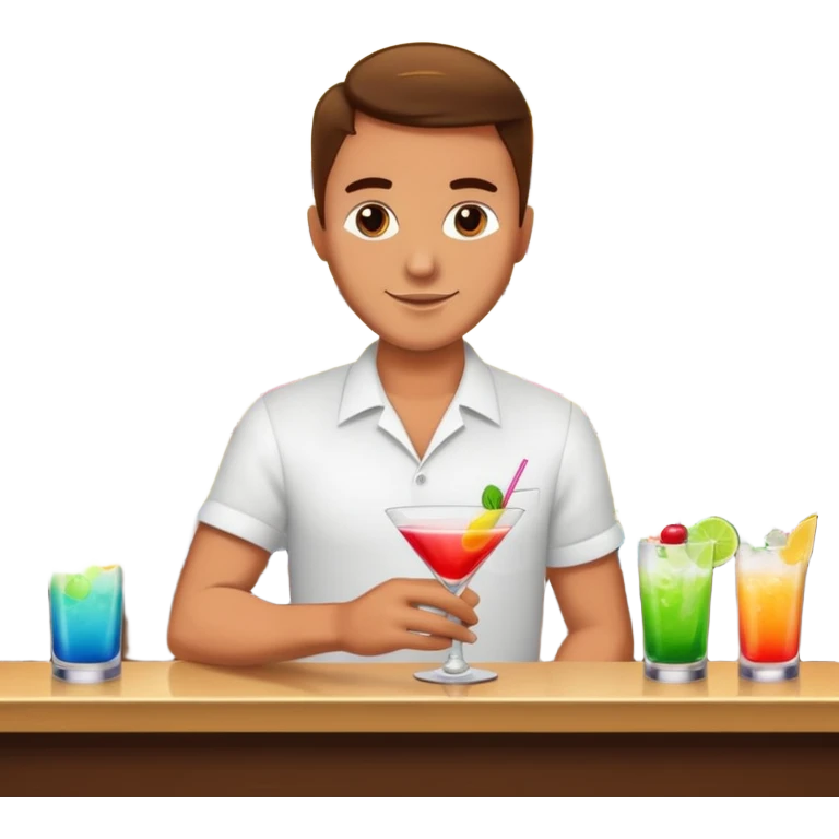 serve drinks  emoji