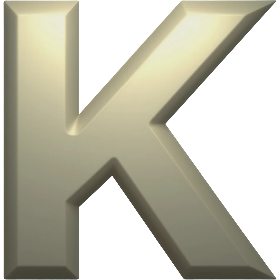 K LETTE emoji