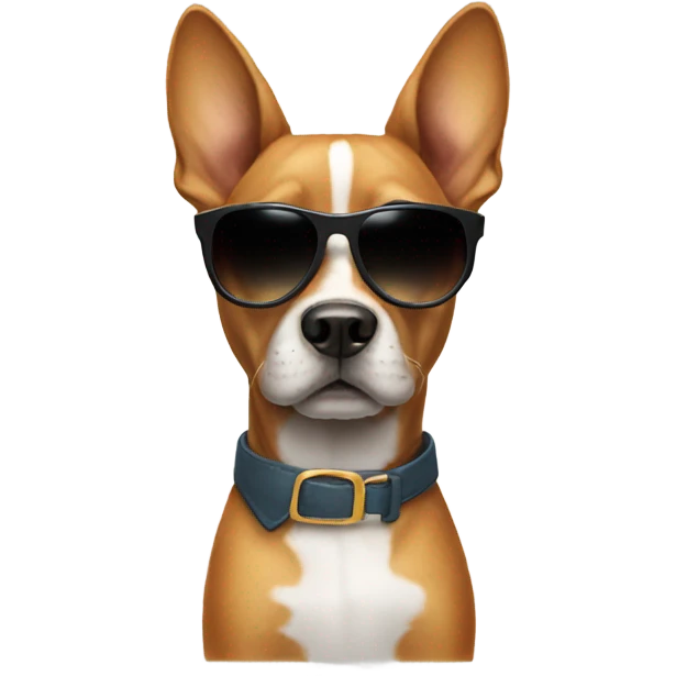 Dog with sunglasses emoji