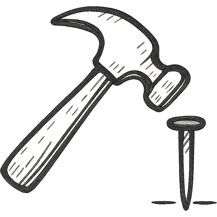 hammer and nail emoji
