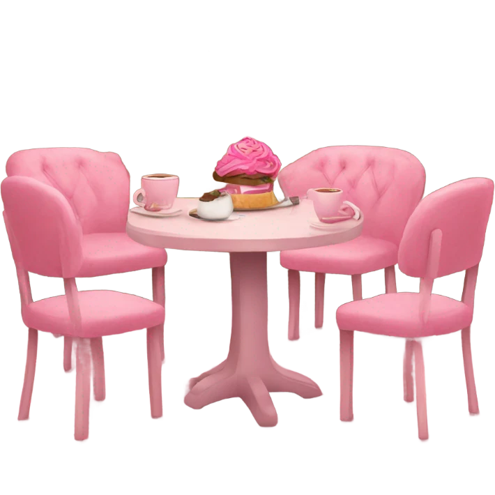Café rosado emoji