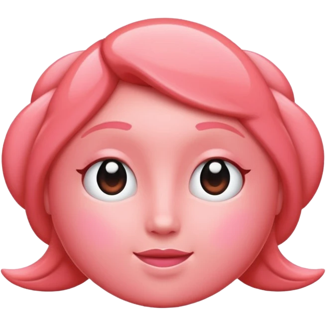 thank you in coral pink emoji