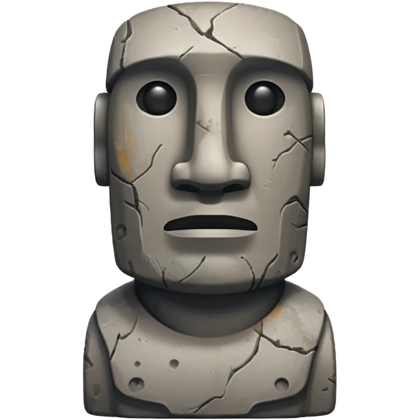 Moai statue emoji