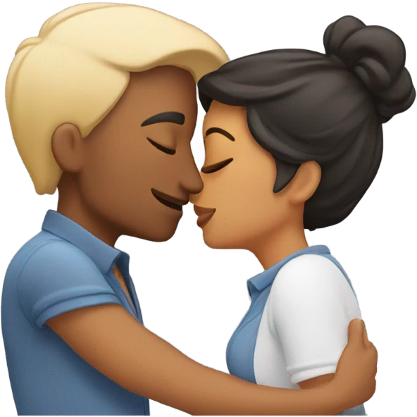 Big kiss to wife emoji