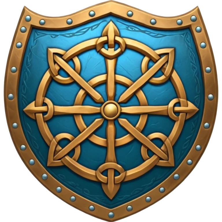 celtic symbols on a shield, world of war craft style emoji