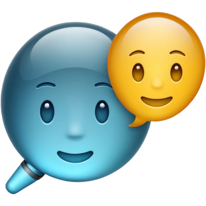 AI matte glass transluscent text to speech generator emoji