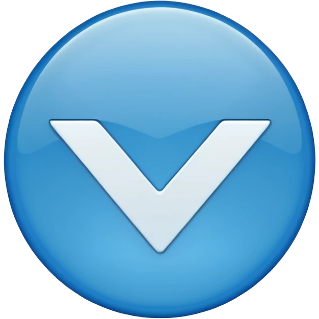 blue check mark emoji