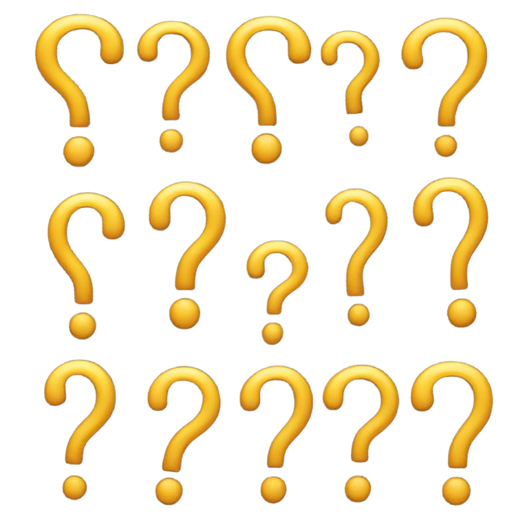 question marks emoji