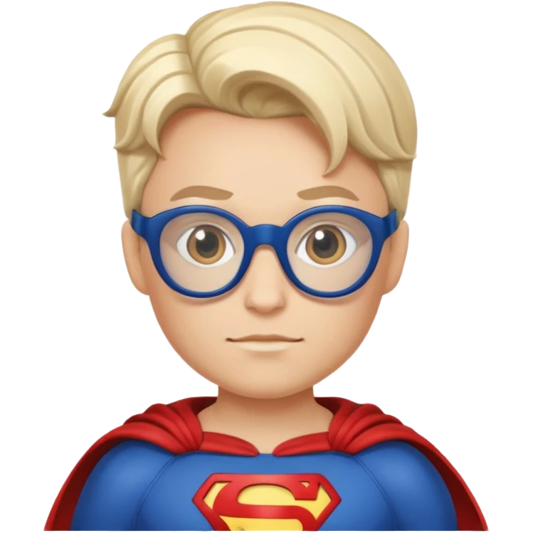 Glasses-Wearing super Heroe emoji