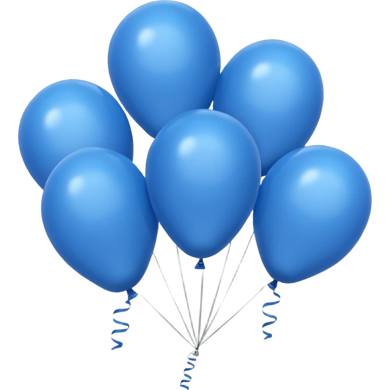 Blue baloons emoji