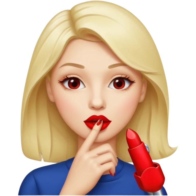 Unos labios mordiendo un dedo emoji