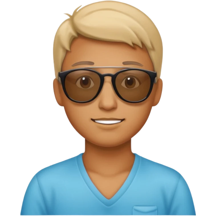 Twitch emoji showing a face with a cool expression, wearing sunglasses, representing a cool or relaxed demeanor emoji