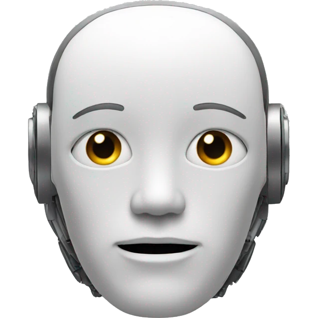 Human Robot Face emoji