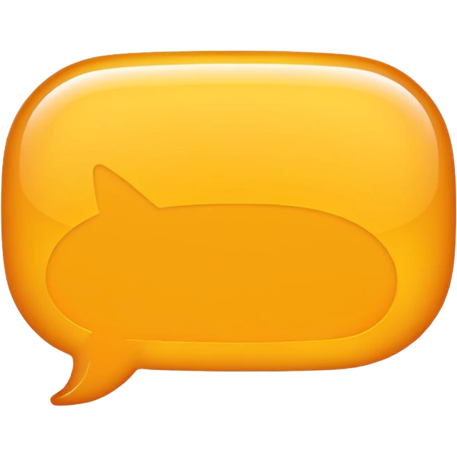 chat bubble iOS style (flat) emoji