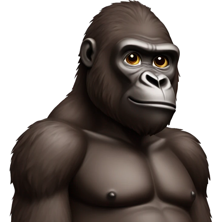 Chocolate gorilla emoji