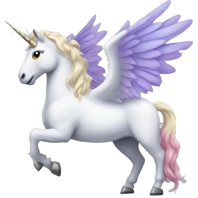 Winged unicorn emoji