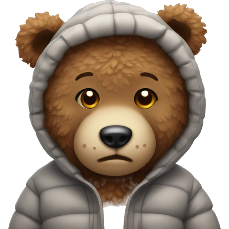 Teddy being cold emoji