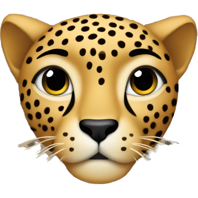 cheetah print on a star emoji