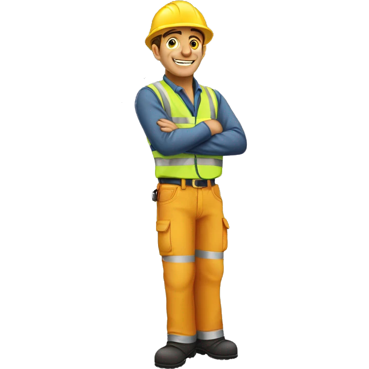 Singe avec epi de chantier  emoji