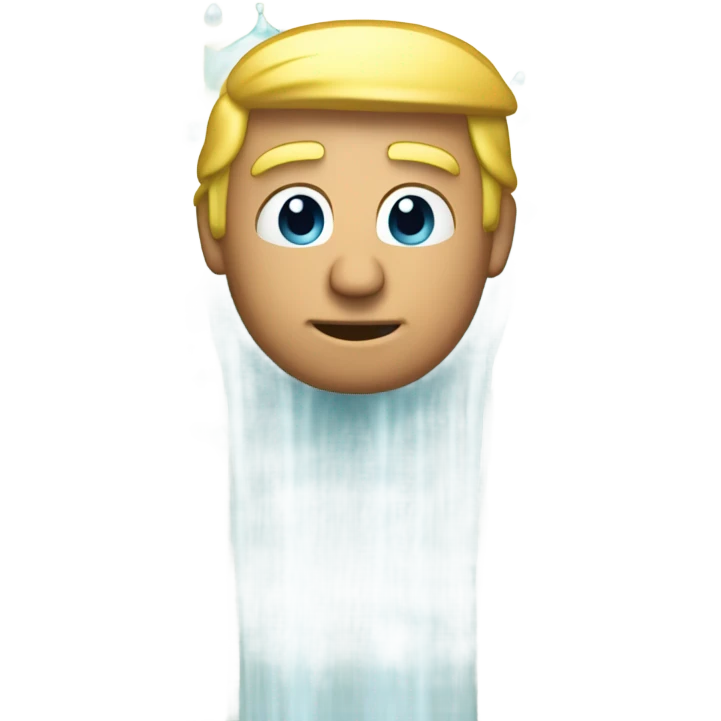Donald Trump taking a shower emoji