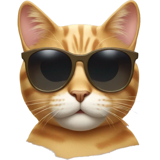 Cat with sunglasses emoji