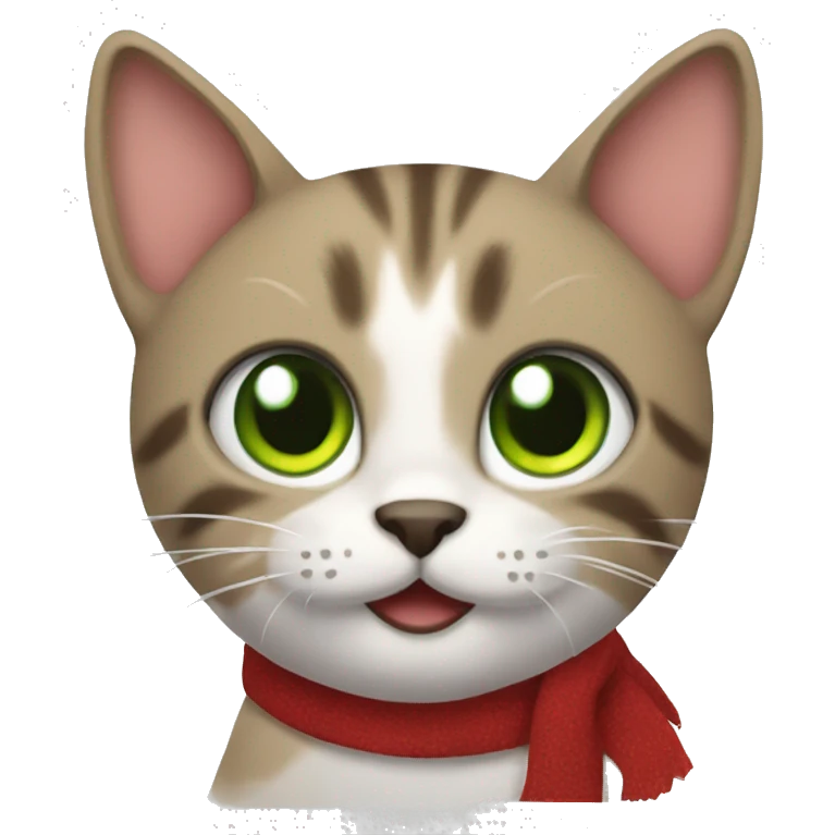 Christmas cat emoji