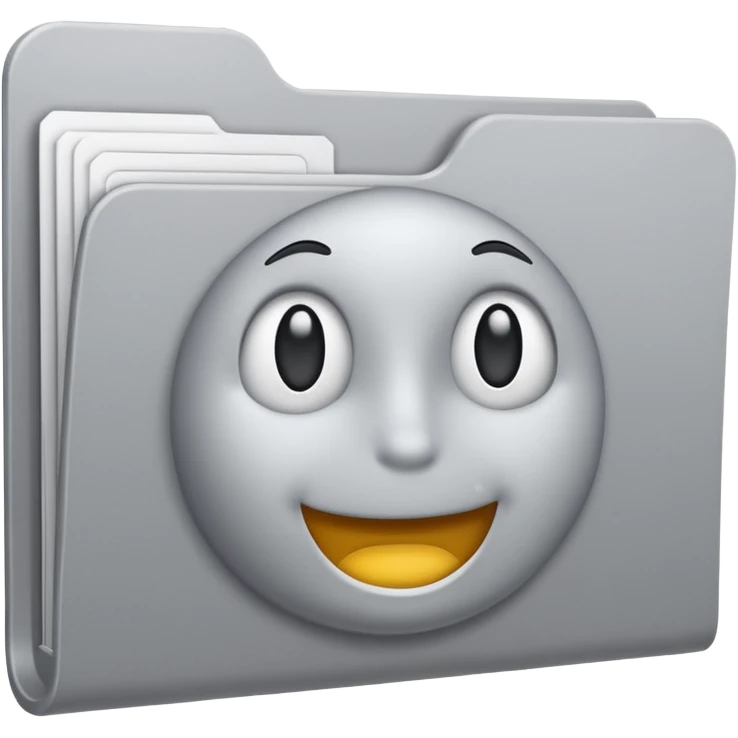 computer folder white and gray emoji