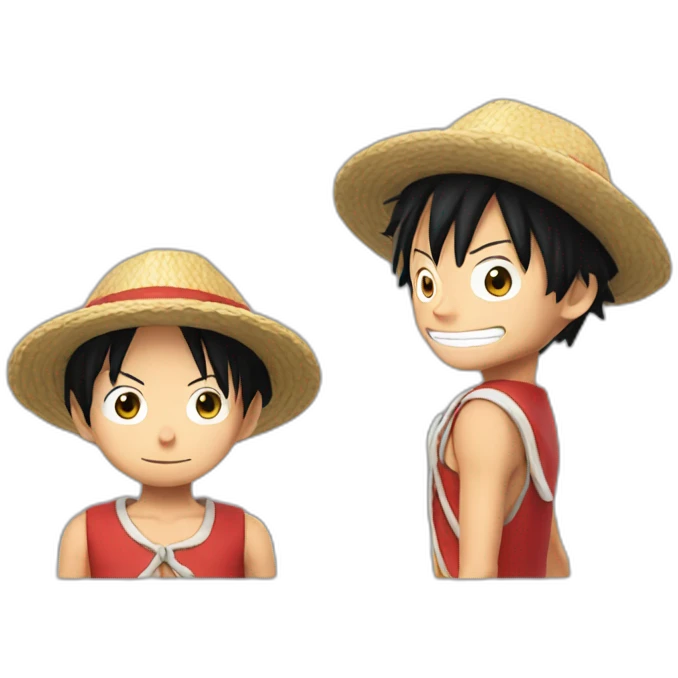 Luffy en tenue de Dani emoji