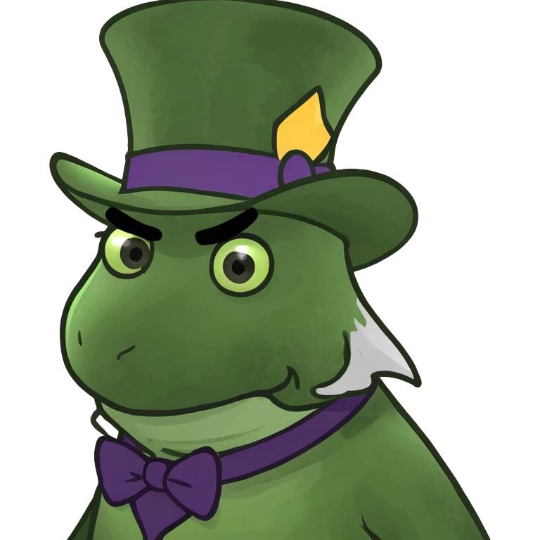 Wizard with a top hat emoji