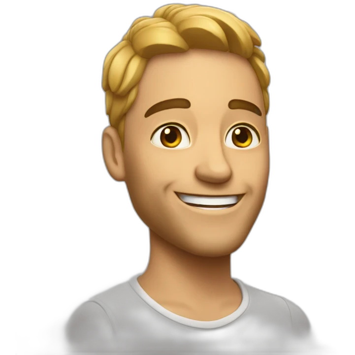Un emoji  con cara feliz y que ponga anas emoji