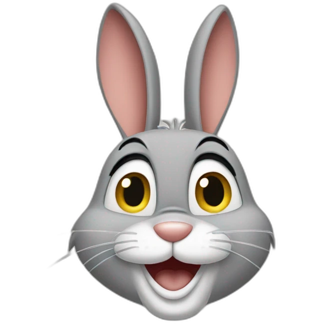 Bugs bunny saying no emoji