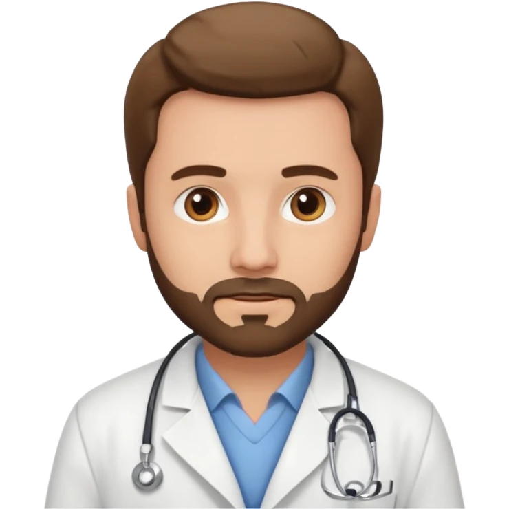 Male doctor little beard emoji
